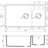 Мойка OMOIKIRI TEDORI 85-2-U-CH 4993945
